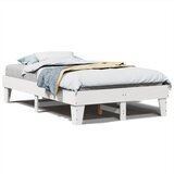 Maison Chic Posteljni okvir - Dvoposteljna postelja - Zakonska postelja brez vzmetnice bel 120x200 cm trdna borovina-J11209, (21775258) | Shoptok.si