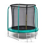 Klarfit Jumpstarter, trampolin, Ø 2,5 m, mreža 120 kg maks., skakalna površina Ø 195 cm | Shoptok.si