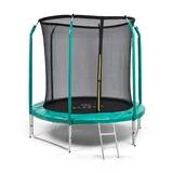 Klarfit Jumpstarter, trampolin, Ø 2,5 m, mreža 120 kg maks., skakalna površina Ø 195 cm