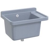  Umivaonik za zidnu montažu sivi 50x35x24 cm od smole | shoptok.hr