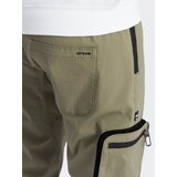 Ombre Men's JOGGER pants with zippered cargo pockets - light olive | Shoptok.si