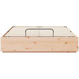  Otomanski krevet Prirodna 135 x 190 cm Masivna borovina | shoptok.hr