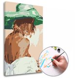 Artmie Slikanje po brojevima ŽENA U ZELENOM ŠEŠIRU na okviru | ePonuda.com