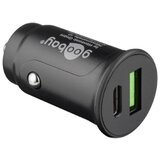 Goobay Dual-USB Auto Fast Charger USB-C avtomobilski polnilnik, črn | Shoptok.si