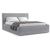 Maison de Rêve Sivi tapecirani bračni krevet s prostorom za odlaganje s podnicom 200x200 cm Lounge L – | shoptok.hr