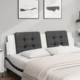  Jastuk za uzglavlje crno-bijeli 180 cm od umjetne kože | shoptok.hr