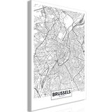  Slika - Map of Brussels (1 Part) Vertical 40x60 Cijene