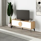 Marckeric Bela/v naravni barvi TV omarica v hrastovem dekorju 140x51 cm Vae – | Shoptok.si