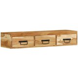 vidaXL Zidni TV ormarić 100x30x19 cm puno drvo bagrem | shoptok.hr