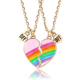 INF Puzzle ogrlica Srce Ogrlica Friendship 2 kom MultiColor, (21237796) Cene