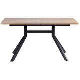 Livetastic Raztegljiva Miza Jax, Barva Hrasta, Črna, 150-190x90 | Shoptok.si
