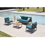 Hanah home baštenska garnitura rio petrol blue