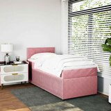 Box spring krevet s madracem ružičasti 100x200 cm baršunasti | shoptok.hr