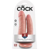 King Cock Dupli penetrator - realistični dupli dildo (prirodni) Cijene