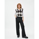 Koton Wide Leg Trousers Fabric Ribbed Buttoned | Shoptok.si