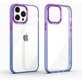 Onasi Gradient silikonski ovitek za Samsung Galaxy A54 - prozoren z vijola modro obrobo | Shoptok.si