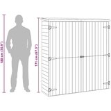 vidaXL Vrtno spremište za alat od masivne borovine 163 x 50 x 171 cm | shoptok.hr