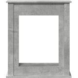  Okvir za kamin boja betona 75x20x87,5 cm od konstruiranog drva | shoptok.hr