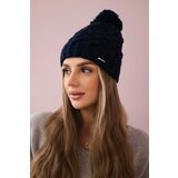 Kesi Cap with fleece Waleria K307 navy blue Cene