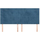  Uzglavlja 4 kom tamnoplavi 80x5x78/88 cm baršunasti | shoptok.hr