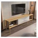 Hanah home tv polica riso sapphire oak white | ePonuda.com
