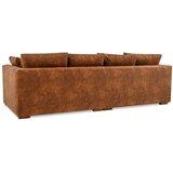 Scandic Sedežna garnitura v konjak rjavi barvi 266 cm Comfy – | Shoptok.si