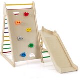 Costway Lestev s steno in toboganom Plezalni set za otroke, (5000115262) | Shoptok.si