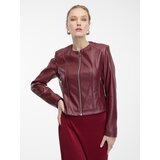 Orsay Burgundy women's faux leather jacket - Women's | ePonuda.com