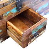  Klubska mizica skrinja trden predelan les 80x40x35 | Shoptok.si