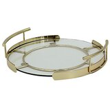 Schafer Schäfer staklena tacna zlatna Ø 26 cm Cashi | shoptok.hr