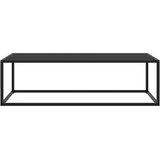 Furnova Klubska mizica črna s črnim steklom 120x50x35 cm, (21914140) | Shoptok.si