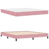  Boxspring krevet s madracem Ružičasta 180 x 200 cm Baršun | shoptok.hr