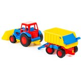Polisei Traktor za decu sa lopatom i prikolicom Basics Polesie | Eponuda.com