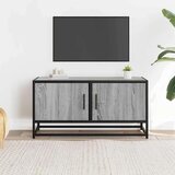 vidaXL TV omarica siva sonoma 80x34,5x40 cm inženirski les in kovina, (21606637) | Shoptok.si