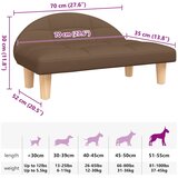  Krevet za pse smeđi 70x52x30 cm od tkanine | shoptok.hr