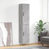 vidaXL Visoka komoda siva sonome 34 5x34x180 cm od konstruiranog drva | shoptok.hr