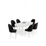 Hanah home trpezarijski set, 7 dijelova, crni Slike