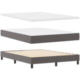  Krevet s opruga kutije Siva 140 x 200 cm Umjetna koža | shoptok.hr