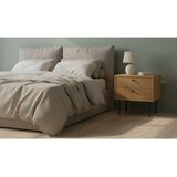 CARRYHOME NOČNA OMARICA, črna, barve hrasta | Shoptok.si
