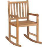The Living Store gugalnik z modro blazino trdna tikovina - gugalni stol, (21420274) | Shoptok.si