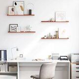  Polica na zidu 4 pcs Crvena 80 x 9 x 3 cm Konstruirano drvo | shoptok.hr