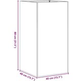 vidaXL Sadilica bijela 40x40x80 cm od hladno valjanog čelika | shoptok.hr
