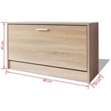  Klupa za Pohranu Obuće Hrast 80x24x45 cm | shoptok.hr