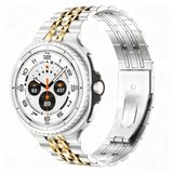 INF združljiv kovinski pašček iz nerjavečega jekla za samsung galaxy watch 8/8 classic silver+gold, (5000114067) | Shoptok.si