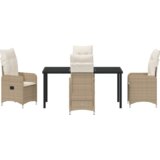  Set vrtnih stolova od 5 dijelova s jastučićima bež poliratan | shoptok.hr