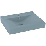 Luksuzni umivaonik mat svjetloplavi 60 x 46 cm keramički | shoptok.hr