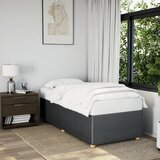 vidaXL Posteljni okvir temno siv 100x200 cm blago Cene