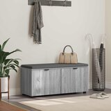  Klupa za hodnik s jastukom Sivi Sonoma 100 x 38 x 46 cm | Eponuda.ba