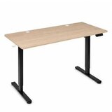 ModernHome JSD-C5-1-15 – Električni radni stol s podesivom visinom 72–118 cm, 140 × 60 cm, svijetli hrast | shoptok.hr