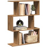 vidaXL Pregrada s knjižno omaro 3-nadstr. artisan hrast 70x24x97 cm | Shoptok.si